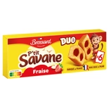 Brossard Ptit Savane Duo Strawberry Biscuits x6 150g
