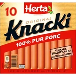 Herta Sausage Knacki x10 pure pork 350g