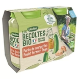 Bledina Organic Courgette Puree & Chicken 2x190g from 6 months