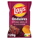 Lays Ondulees (Ridged) Flame Grilled Steak Crisp 120g
