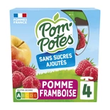 Materne Pom Potes Apple & Raspberry pouches no added sugar 4x90g