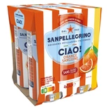 San Pellegrino Ciao Blood Orange Sparkling Soft Drink Cans 4x33cl