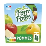 Materne Pom Potes Plain apple pouches 4x90g
