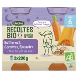 Bledina Organic Butternut, Carrot & Spelt from 6 months 2x200g