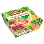 Andros Apple & Banana dessert 4x100g