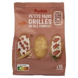 Auchan Swedish crusty whole wheat breads 225g