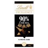 Lindt Excellence 90% Dark Chocolate 100g