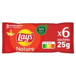 Lays Plain crisps multipack 6x25g