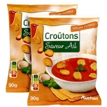 Auchan or Carrefour Garlic croutons 2x90g
