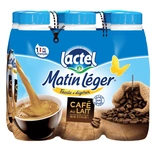 Lactel UHT Matin Leger Cafe au lait 6x50cl