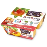 Charles & Alices Apple & Peaches dessert 4x100g