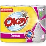Okay Kitchen Towels decorated x3 rolls