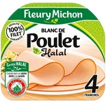 Fleury Michon Chicken Breast Halal x4 Slices 160g