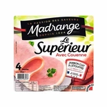 Madrange Ham Le Superieur with pork rind x4 slices 160g