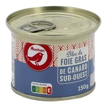Auchan block of duck foie gras South West 150g