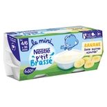 Nestle P'tit brassee Banana yogurts 6x60g from 4 months