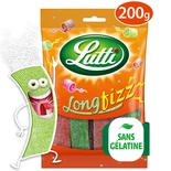 Lutti Long Fizz Chewy Candies 200g