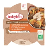 Babybio Organic Sweet potato, chestnut and guinea fowl plate from 12 months 230g