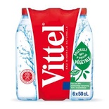 Vittel Natural mineral still water 6x50cl