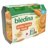 Bledina Pot Carrot Semolina & Turkey 2x200g from 6 months
