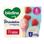 Bledina Brasse Strawberry 4x95g From 6 Months