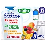 Bledina Fruit Assortment Pouches 8x85g from 10 months