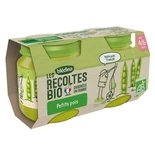 Bledina Organic Peas 2x130g from 4 months