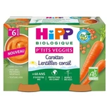 Hipp Petit Pot Carrots Coral Lentils Organic 2x125g