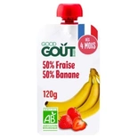 Good Gouter Organic pouch Strawberry & Banana from 6 months 120g