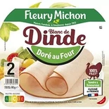 Fleury Michon Turkey breast x2 slices 80g