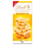 Lindt Les Grandes White chocolate 32% Almonds 150g