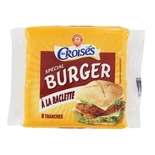 Les Croises Raclette Cheese Slices for Burgers – 8 Slices 150g