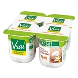 Vrai Vanilla bifidus yogurts Organic 4x125g