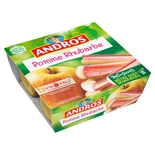 Andros Apple & Rhubarb dessert 4x100g
