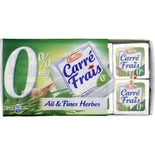 Elle & Vire Le Carre Frais cheeses garlic & herbs 8x25g 0% FAT