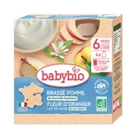 Babybio Organic Cow's milk, brewed gourd with apple and orange blossom from 6 months 4x85g