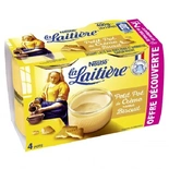 La Laitiere Biscuit flavor creme dessert 4x100g