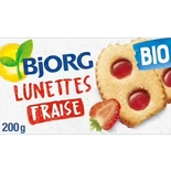 Bjorg Organic Strawberry glasses shortbreads 200g