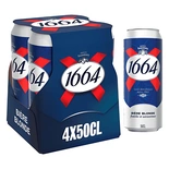1664 Kronenbourg Blonde Beer 4x500ml – French Import 5.5% Alcohol