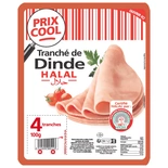 Prix Cool Turkey Halal meat x4 slices 100g