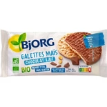 Bjorg Organic corn cake with milk chocolate 100g