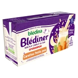 Bledina Blediner Grow up, Carrots & Peas 2x250ml from 12 months