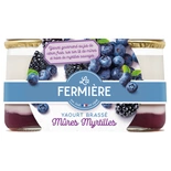 La Fermiere Blackberry & Blueberry yogurts 2x160g