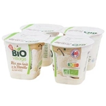 Village Vanilla milk rice yogurts Organic 4x100g 400g