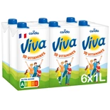 Candia Viva UHT Semi-skimmed milk brick 6x1L