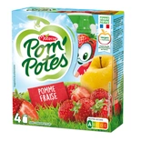 Materne Pom Potes Apple & Strawberry pouches 4x90g