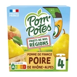 Materne Pom Potes Pouches Apple & Pear no added sugar 4x90g