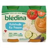 Bledina Pot Ratatouille, Rice & Fish 2x200g from 8 months