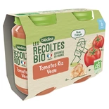Bledina Organic Tomatoes, Rice & Veal 2x200g from 6 monhts