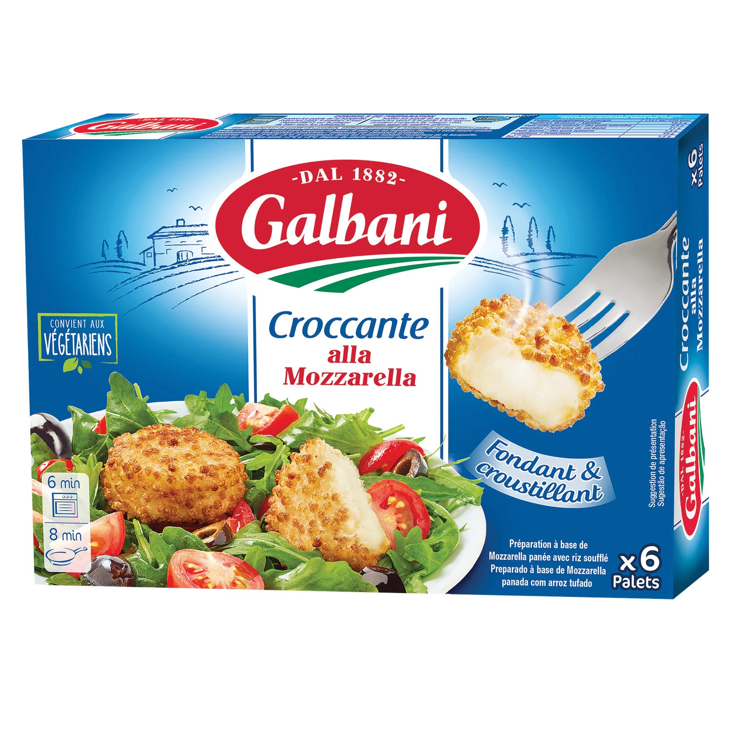 Galbani Mozzarella Croccante Breaded Cheese Bites x6